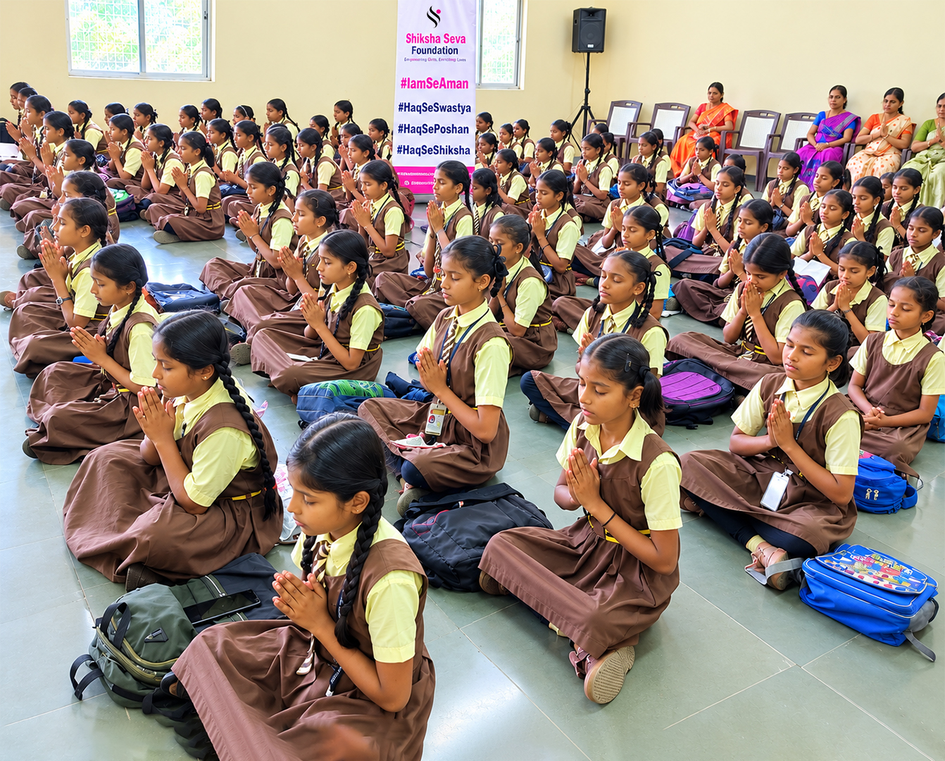 Children learning together in a classroom
